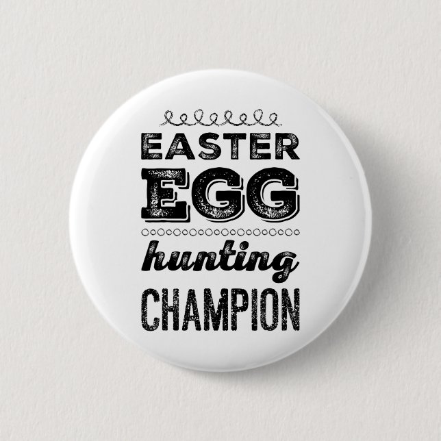 Easter Egg Hero Easter Egg Hunting Champion Easter Button (Front)