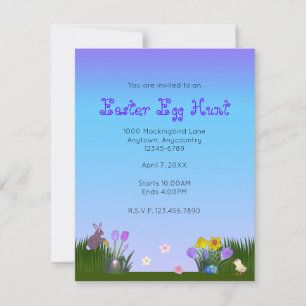 Easter Egg Hunt 4.25" by 5.5" Save The Date