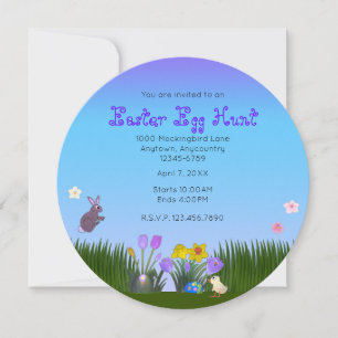 Easter Egg Hunt 5.25" Circle Save The Date