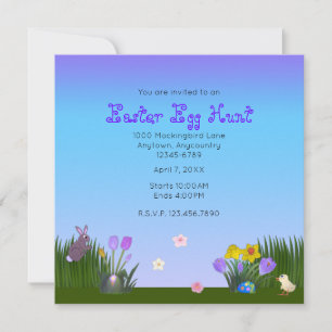 Easter Egg Hunt - 5.25" Square Save The Date