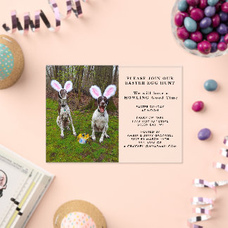 Easter Egg Hunt and Party Dogs Easter Acrylic Invitations