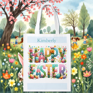 Easter Egg Hunt Bag add Child's Name