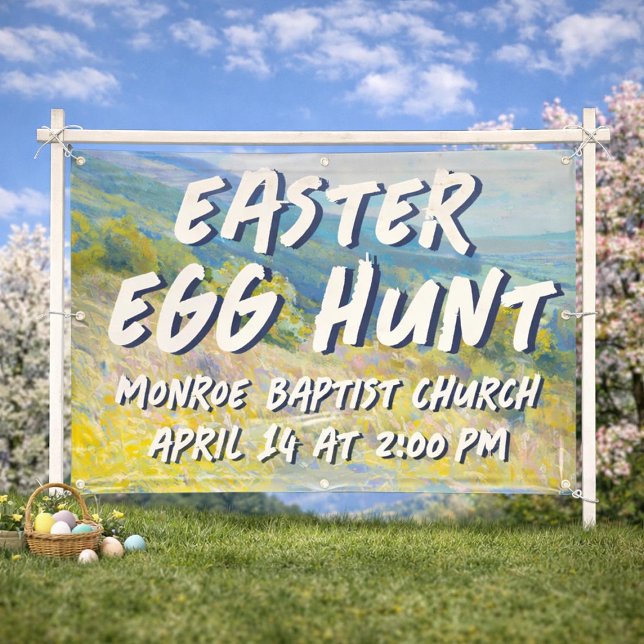 Easter Egg Hunt Banner - Pastel Landscape  (Creator Uploaded)