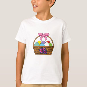 Easter Egg Hunt Basket with Pastel Eggs T-Shirt