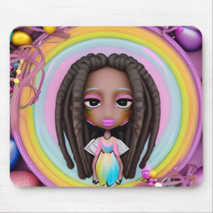 Easter Egg Hunt Black Girl Magic Melanin Girls Mouse Pad