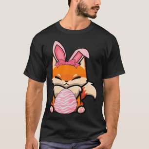 Easter Egg Hunt Bunny Ear Fox Easter Day 2023 T-Shirt