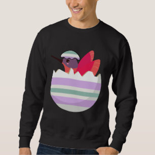 Easter Egg Hunt Bunny Ear Hummingbird Easter Day 2 Sweatshirt