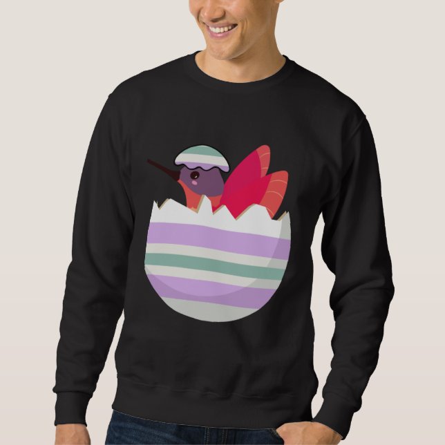 Easter Egg Hunt Bunny Ear Hummingbird Easter Day 2 Sweatshirt (Front)
