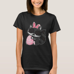 Easter Egg Hunt Bunny Ear Raccoon Easter Day 2023 T-Shirt