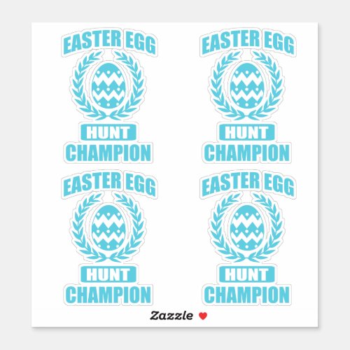 Easter Egg Hunt Champion Easter Sticker