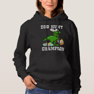 Easter EGG HUNT CHAMPION T Rex Dinosaur Bunny Funn Hoodie