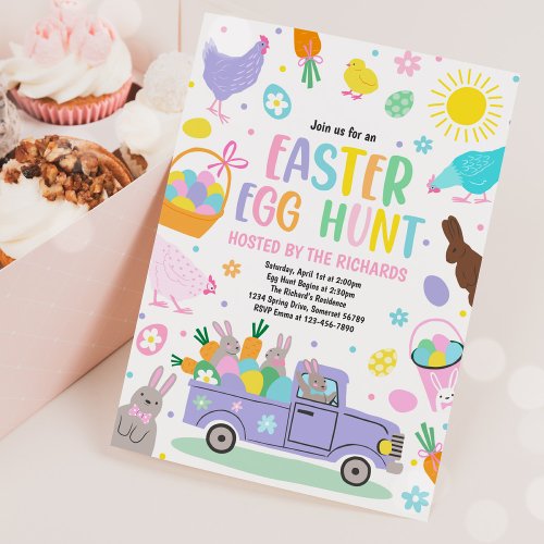 Easter Egg Hunt Easter Egg Event Spring Invitation