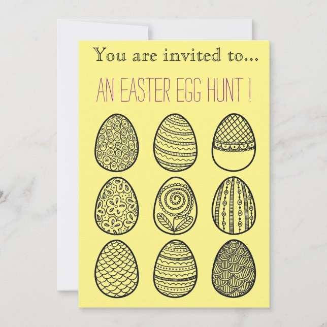 Easter Egg Hunt Easter party celebration Invitation (Front)