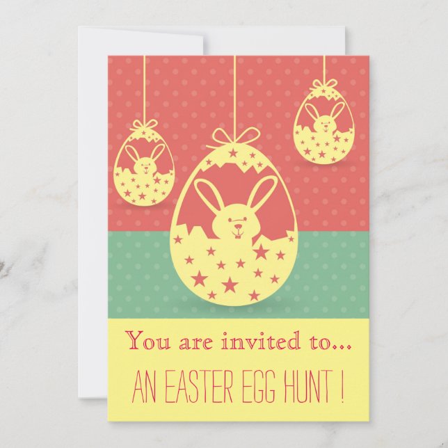 Easter Egg Hunt Easter party hip celebration Invitation (Front)