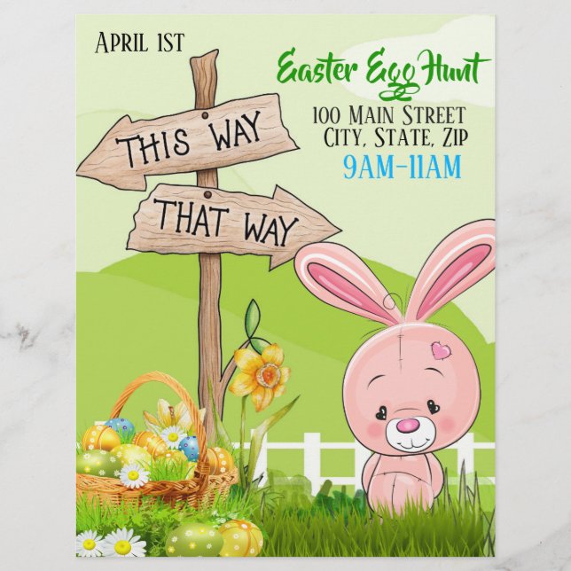 Easter Egg Hunt Event Flyer (Front)