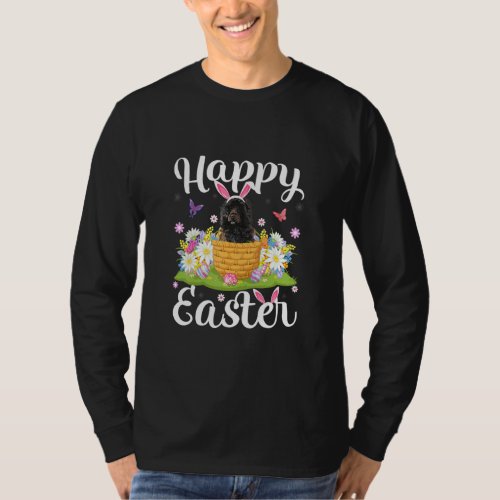 Easter Egg Hunt Floral Portuguese Water Dog Easter T_Shirt