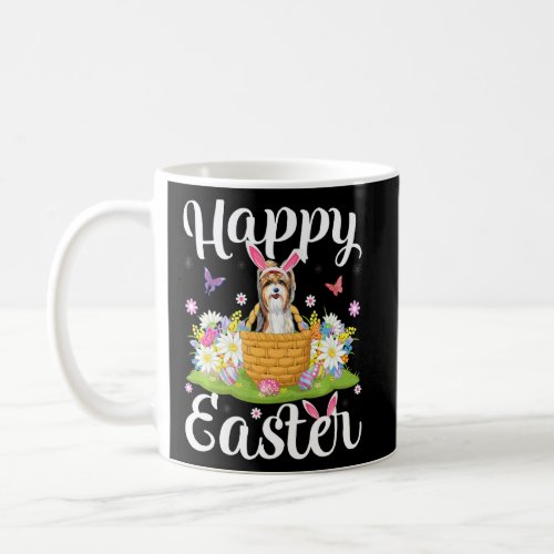 Easter Egg Hunt Floral Yorkshire Terrier Dog Easte Coffee Mug