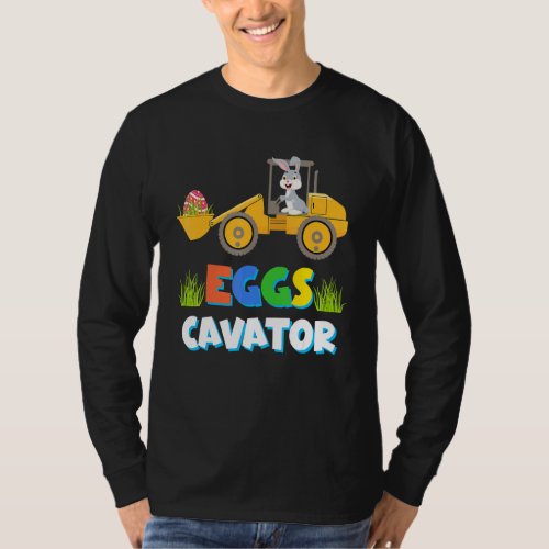 Easter Egg Hunt  For Kids  Excavator Toddler Boys T_Shirt