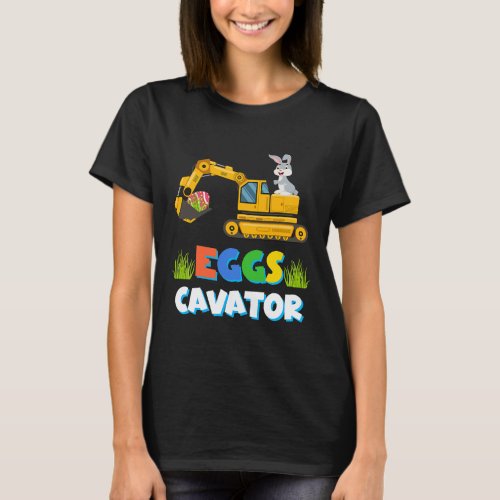 Easter Egg Hunt Gift for Kids Funny Excavator Todd T_Shirt