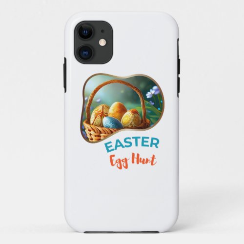Easter Egg Hunt _ Girl iPhone 11 Case