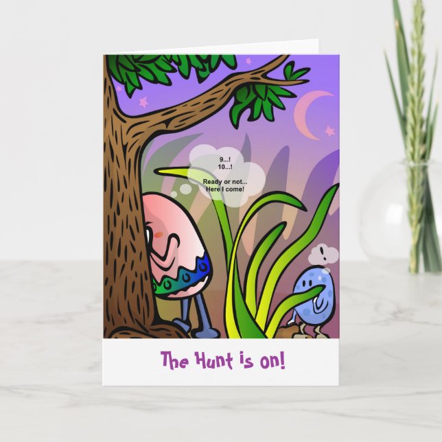 Easter Egg Hunt Greeting Card (Front)