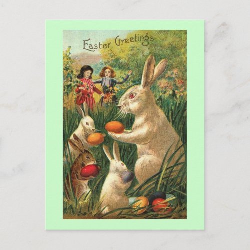 Easter Egg Hunt Holiday Postcard