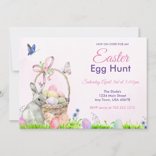 Easter Egg Hunt Invitation (Front)