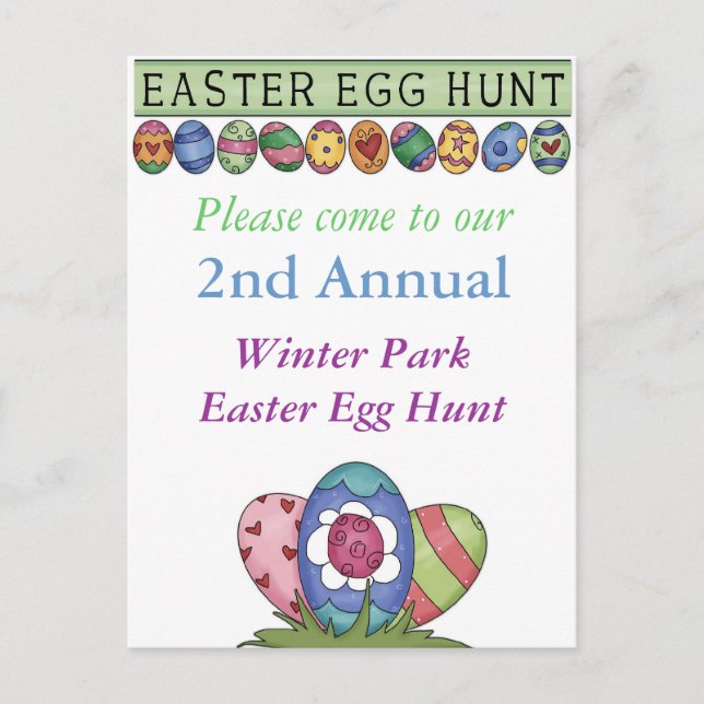 Easter Egg Hunt Invitation (Front)