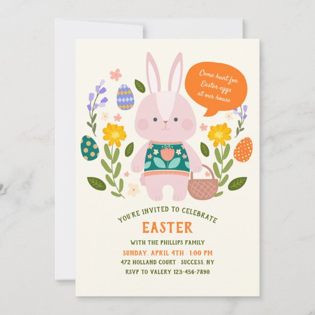 Easter Egg Hunt Invitation (Front)