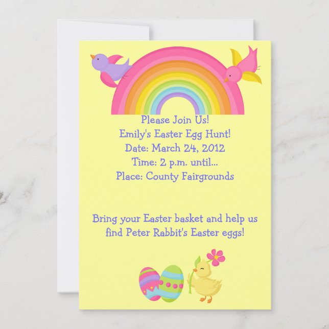Easter Egg Hunt Invitation (Front)