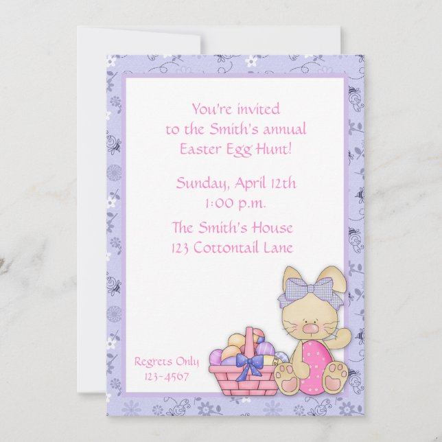 Easter Egg Hunt Invitation (Front)