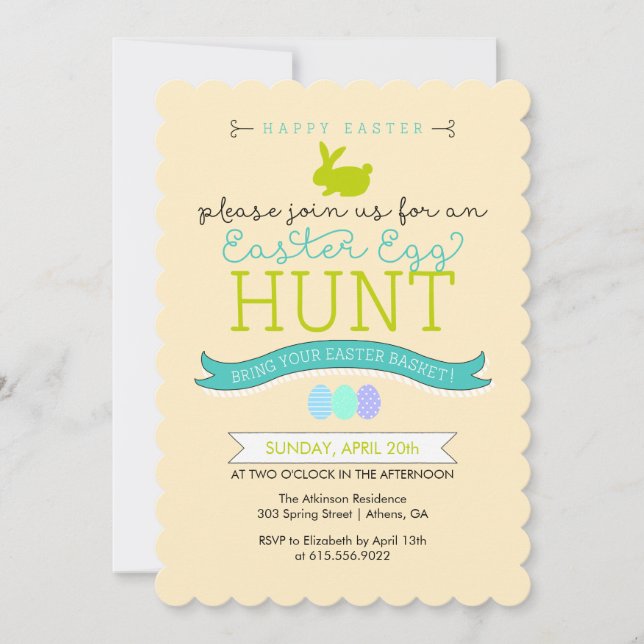Easter Egg Hunt Invitation (Front)