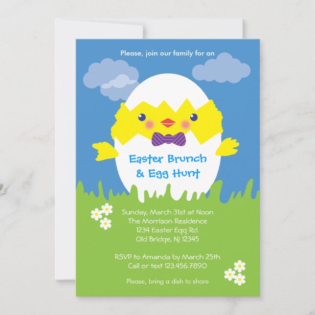Easter Egg Hunt Invitation (Front)