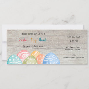 Easter Egg Hunt Invitation, Easter Party Invitation