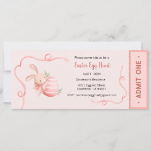 Easter Egg Hunt Invitation, Easter Party Invitation