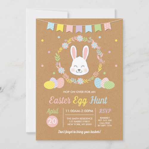 Easter Egg Hunt Invitation  Egg Hunt Invitation