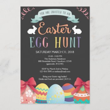 Easter Egg Hunt Invitation  Egg Hunt Invite by ApplePaperie at Zazzle