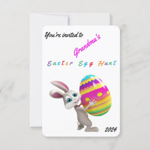Easter Egg Hunt Invitation - Personalize Name/Year