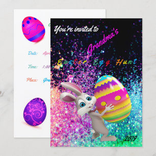Easter Egg Hunt Invitation - Personalize Name/Year