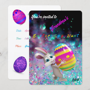 Easter Egg Hunt Invitation - Personalize Name/Year