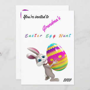 Easter Egg Hunt Invitation - Personalize Name/Year