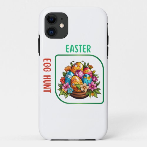 Easter Egg Hunt _ Kawai Easter iPhone 11 Case