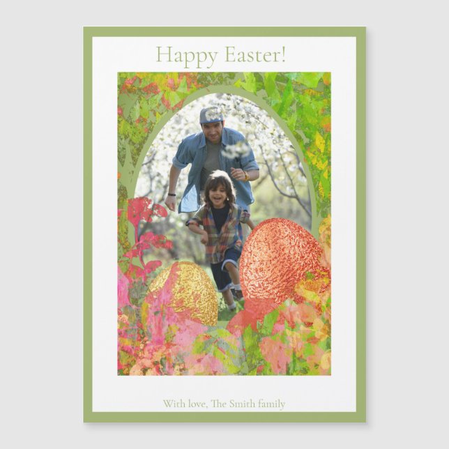 Easter Egg Hunt Magnetic Card (Front)