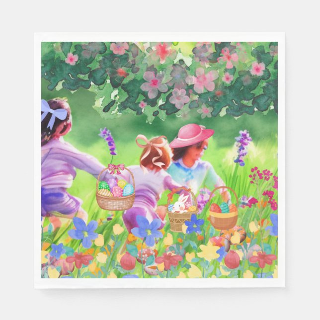 Easter Egg Hunt Napkins (Front)