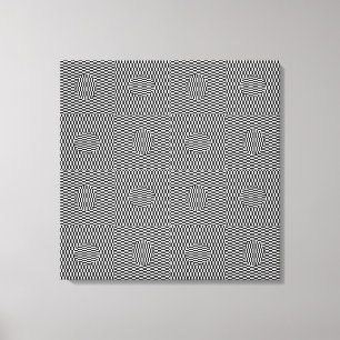 Easter Egg Hunt OpArt Canvas Print