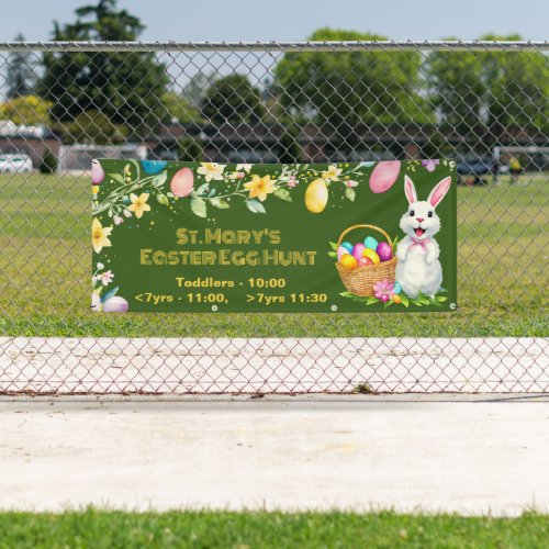 Easter Egg Hunt Outdoor Banner