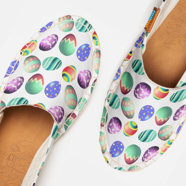 Easter Egg Hunt Party Colorful Spring Whimsical Espadrilles (Creator Uploaded)