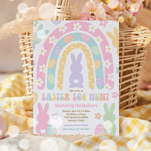 Easter Egg Hunt Party Easter Egg Neighborhood Hunt Invitation