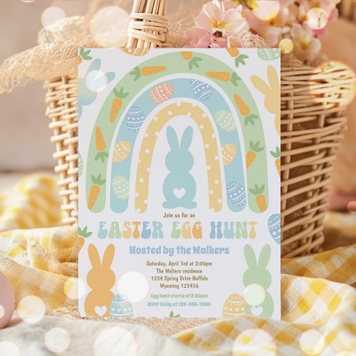 Easter Egg Hunt Party Easter Egg Neighborhood Hunt Invitation