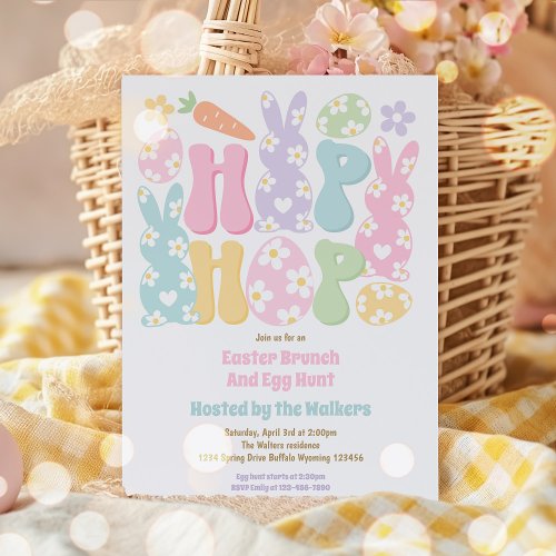 Easter Egg Hunt Party Easter Egg Neighborhood Hunt Invitation